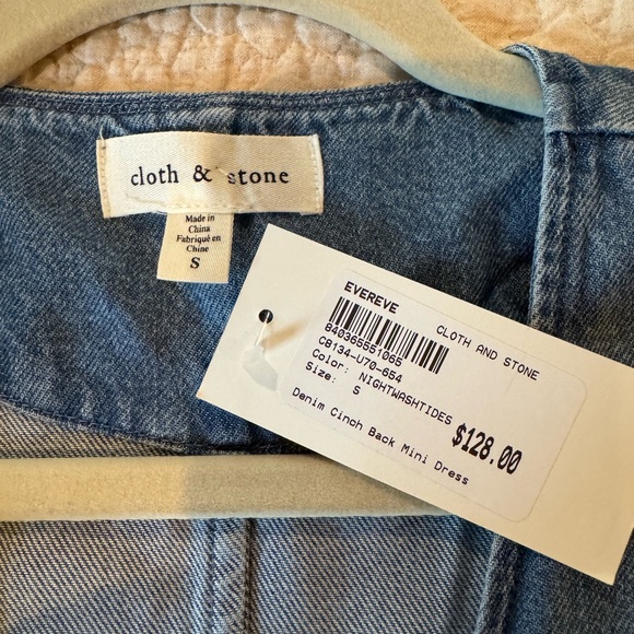 Cloth & Stone Light Blue Sleeveless Mini Dress - Picture 5 of 7